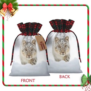 Saco de Papá Noel con imagen personalizada para Navidad, vacaciones, suministros festivos - Product Image 4