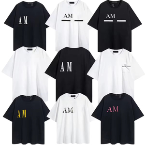 AM13 Camisetas de Gran Venta para Hombre de Diseño Americano en Algodón Personalizadas Estilo Casual Vintage con Gráfico de Letras Impresas - Product Image 1