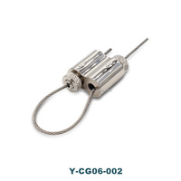 Kit de suspension léger en acier inoxydable avec pinces à câble pour système de suspension de tableaux et utilisation avec fil métallique
