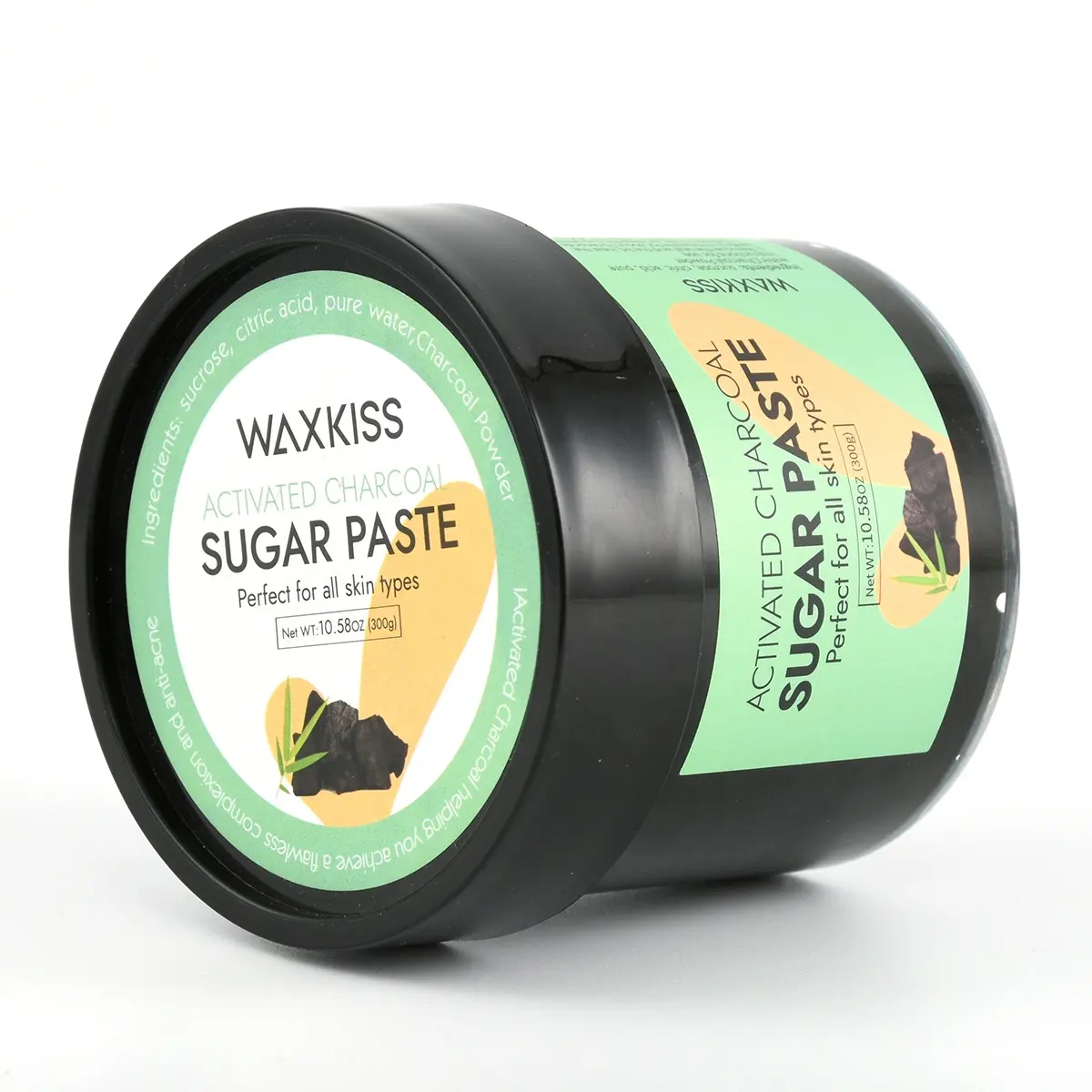 WAXKISS 2023 nuovo Design 300g di depilazione pasta di cera per zucchero a carbone attivo duro per il viso del corpo