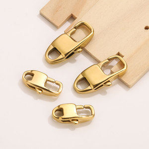 Aceworks ACS158 Lobster Clasp Snap Hook | 18K PVD Gold Plated Stainless Steel Swivel Clasp Bracelet <b>Necklace</b> <b>Chain</b> DIY Jewelry - Product Image 4