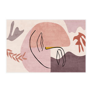 Alfombra Rectangular Abstracta de Estilo Nórdico, Imitación de Cachemira, Suave al Tacto, Decoración para el Hogar, Diseño Artístico con Patrón Geométrico - Product Image 1