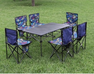 Conjunto <span class=keywords><strong>de</strong></span> <span class=keywords><strong>Mesa</strong></span> y Sillas Plegables para Campamento y Aventuras al Aire Libre - Product Image 6