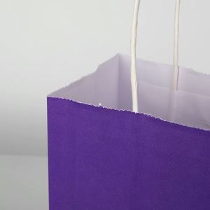 Small Kraft Bags with Handles Paper Birthday <b>Wedding</b> Party Grocery Retail Shopping Business Craft Gift Shopping Paper Bag - Product Image 4