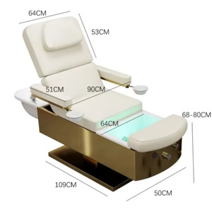 Fauteuil de pédicure électrique de luxe Wss pour salon de manucure et soins des pieds, lit de massage - Product Image 5