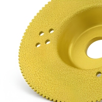 Disque de meulage et de polissage diamanté brasé sous vide industriel de 125 mm, disque de coupe à sec pour meuleuse d'angle, pierre, béton, carrelage