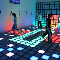 Piste de danse interactive pour jeux d'enfants 30x30cm Lumière de piste de danse interactive à LED jeux lumineu