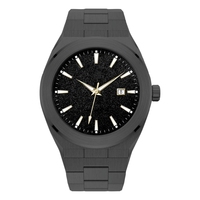 Montre à logo personnalisé, cadran sur mesure, acier inoxydable, montres pour hommes, étanches, montre à quartz de luxe pour hommes