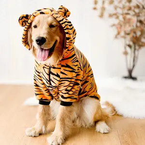 Venta al por mayor traje de invierno ropa para perros medianos y grandes pequeño Tigre naranja - Product Image 1