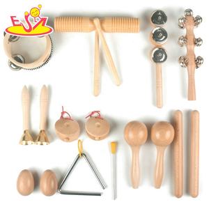 <span class=keywords><strong>Kit</strong></span> de percussion en bois Montessori 8 pièces-Ensemble de batterie complet pour bébé avec sac de rangement pour l'éducation musicale précoce W07A252 - Product Image 1