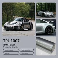 Film TPU à changement de couleur GT Argent auto-réparant anti-salissure application à l'état humide pour modification de carrosserie automobile