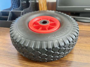 Nouvelles roues pleines en mousse PU 10 pouces 4.10/3.50-4, pneus anti-crevaison, capacité <span class=keywords><strong>de</strong></span> charge 120 kg pour chariot à main, chariot à roulettes, <span class=keywords><strong>brouette</strong></span> - Product Image 2