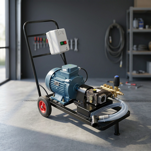 Electric High Pressure Washer Cleaning Machine with Cart Frame Motor Pump for Car Wash Shop Use New - Product Image 3