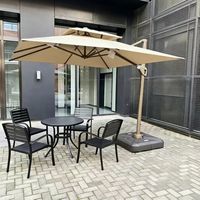 Parasol Premium en Aluminium Robuste avec Protection UV et Étanche, Inclinaison et Rotation à 360 Degrés, Idéal pour Jardin, Pelouse et Plage