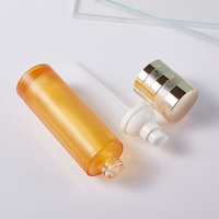 Nouvel ensemble de soins de la peau de luxe personnalisé en verre translucide, pot de 30g/50g, flacon de 20-120ml à épaule plate avec bouchon à vis pour lotion et huile