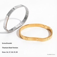 Bracelet unisexe en acier inoxydable avec moteur à vis et sangle élastique, idéal comme cadeau