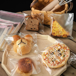 Custom Size Accepted Square Bottom Bread Transparent Clear Biscuit Strawberry Custom Flat Opp Plastic Food Packing <b>Bag</b> - Product Image 2