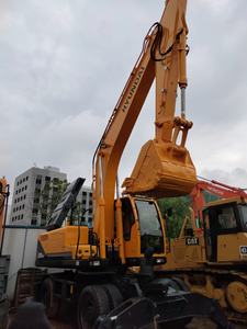 Excavatrice sur pneus Hyundai 210 d'occasion, prix bas, 21 tonnes, d'origine coréenne, bon état, 4x4, excavatrice sur pneus d'occasion Hyundai 210w-9 - Product Image 2