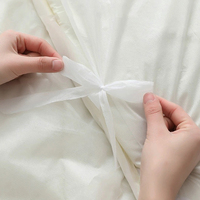 Parure de lit jetable non tissée personnalisable pour hôtel : drap plat, housse de couette et taie d'oreiller – Respirante, idéale pour les voyages d'affaires et les déplacements