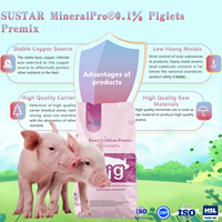 Gain de poids Croissance rapide Fabricant Fourniture directe Prémélange pour favoriser la croissance de l'additif alimentaire pour porcelets Prémélange