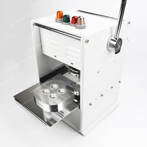 Manuel 4 delik Espresso fincanı kahve kapsülleri küçük ısı doldurma kapaklama makinesi - Product Image 1