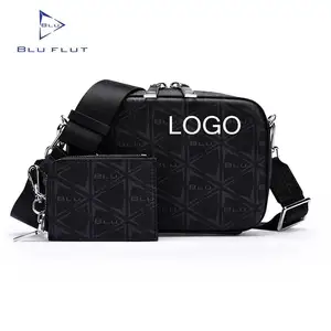 Özel çantalar erkekler için Crossbody çanta BLU FLUT fashionbag lüks Crossbody Sling özel askılı çanta adam ile bozuk para cüzdanı