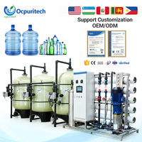 Pabrik Pengolahan Air RO Bersertifikasi CE Ocpuritech 10T/H Sistem Reverse Osmosis Industri Dengan Solusi Air PLC