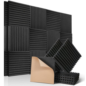 Paneles de Espuma Acústica Ignífuga Modernos, Tipo Caja de Huevos, de Alta Densidad, Autoadhesivos, Insonorizantes para Estudio, Oficina, Dormitorio - Product Image 1