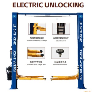 हाइड्रोलिक दो पोस्ट डबल सिलेंडर डबल पक्षीय अनलॉकिंग गैन्ट्री 8-टन (17636.98lb) लिफ्ट झज़ी ZHZY-8140 - Product Image 4