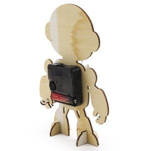 Kit de bricolage en carton pour enfants, modèle d'horloge robot, jouet éducatif scientifique, assemblage manuel, forme de dessin animé, unisexe, âge 7-9 ans - Product Image 2