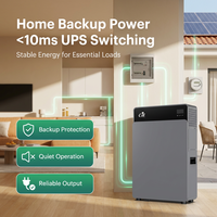 Système de stockage solaire hybride tout-en-un mural ESS 4 kW de puissance, batterie 8 kWh, entrée PV 6,2 kW, LiFePO4, avec onduleur 10 ms pour appareils électroménagers