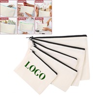 Trousse de toilette pour hommes trousse de maquillage professionnelle de voyage pochette en toile jolie fille sacs à cosmétiques en coton personnalisés