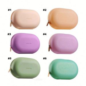 Promotional Travel <b>Waterproof</b> <b>Silicone</b> Cosmetic Bag Custom Personalized Toiletry Bags With Logo - Product Image 2
