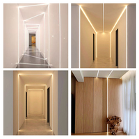 Fournisseur de luminaires linéaires LED pour distributeurs étrangers, éclairage indirect, montage en surface pour profil de bande LED, supermarché