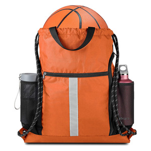 Bolsa de playa con cordón para mujer, con compartimento para zapatos, bolsillo lateral de malla para sombrilla, bolsa para deportes al aire libre, mochila de Fitness - Product Image 1
