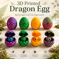 Set de Huevos de Dragón Articulados Impresos en 3D con Temática Animal, Mini Figura Móvil, Juguete Sorpresa, Decoración para el Hogar, Embalaje Original