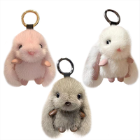 Nouveau porte-clés mignon pour couple, mousqueton en fourrure de lapin douce et colorée, pompon lapin en peluche, pendentif personnalisable, cadeau bijou