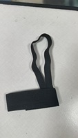 Dragonne de ski noire réglable et élastique pour gants avec crochet métallique – Accessoire de ski pour accrocher les gants – Protection G25-901
