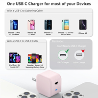 Nouveau chargeur mural USB pliable 20W Mini PD ignifuge 2026 pour téléphone et ordinateur portable