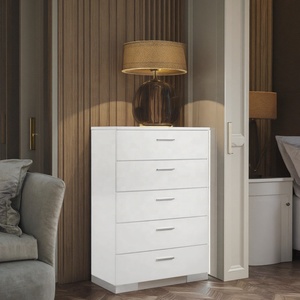 Juego de muebles de dormitorio de <span class=keywords><strong>hotel</strong></span> mate, conjunto de 5 piezas de estilo moderno, acabado de alto brillo, resistente a los arañazos, Suite de dormitorio de madera maciza para interiores - Product Image 6