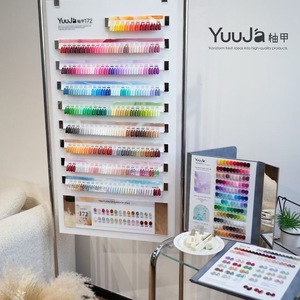 YuuJa <span class=keywords><strong>Kit</strong></span> <span class=keywords><strong>Complet</strong></span> de Vernis à Ongles Gel 172 Couleurs, Gel UV Soak Off avec Grande Présentoir de Nuancier sur Pied - Product Image 1