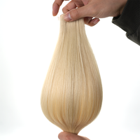 Extensions de cheveux à bandes adhésives sans couture, blondes, double épaisseur, qualité salon, cuticules alignées, longues, pour personnes à la peau claire