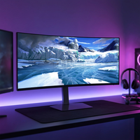 Moniteur de jeu pour ordinateur ultra-large incurvé personnalisable de 34 pouces, 21:9, 144 Hz, résolution 3K