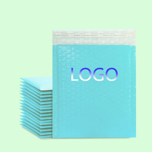 ซองกันกระแทกสีฟ้าอ่อนแบบย่อยสลายได้ ขนาด 40x45+5 ซม. สำหรับเครื่องสำอาง เครื่องประดับ แผ่นซีดี  รับทำโลโก้ตามสั่ง - Product Image 1