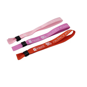 Bracelets tissés en polyester écologiques personnalisés, style art populaire, colorés, pour festivals <span class=keywords><strong>de</strong></span> <span class=keywords><strong>musique</strong></span>, promotionnels et personnalisables - Product Image 6