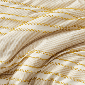 Vỏ Gối Ấm Cúng Hiện Đại Cho Gia Đình Tùy Chỉnh Bộ Chăn Bông Vải Jacquard Sang Trọng Cỡ Lớn <span class=keywords><strong>8</strong></span> Chiếc Ga Trải Giường - Product Image 4