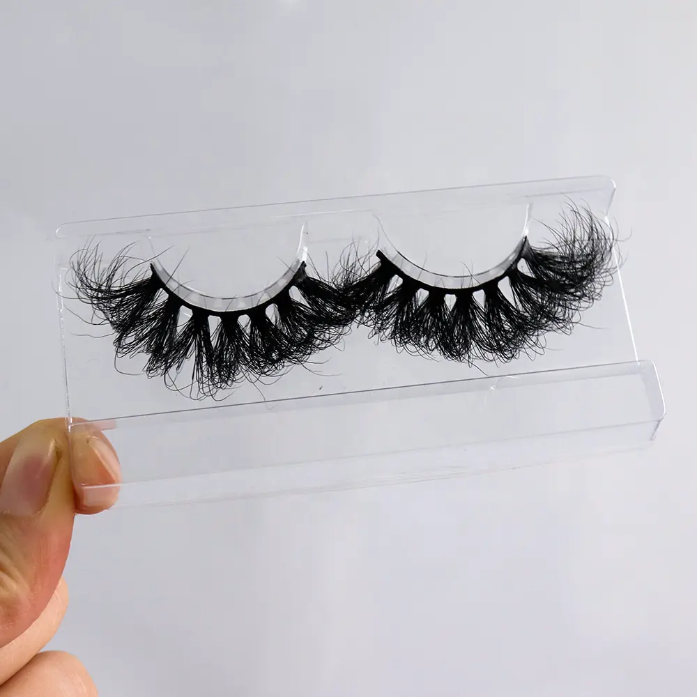 Free Eyelashes Samples Lash Vendors 100% Mink 25ミリメートル3D Eyelash Book 5D Mink Eyelashes Private Label