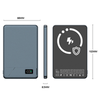 2026 CASUN PD20W Kapasitas Tinggi 5000mAh Ultra Tipis Pengisian Cepat Layar LED Power Bank Magnetik Nirkabel