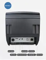 Imprimante thermique de reçus Xprinter XP-N200L 80 mm avec coupe-papier automatique, port USB et série, pour caisse enregistreuse et commande de cuisine