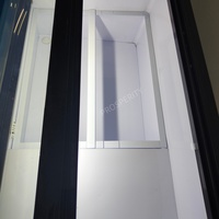 Congélateur à glace miniature pour comptoir avec verre incurvé, vitrine commerciale pour gelato pour les magasins de proximité et les kiosques